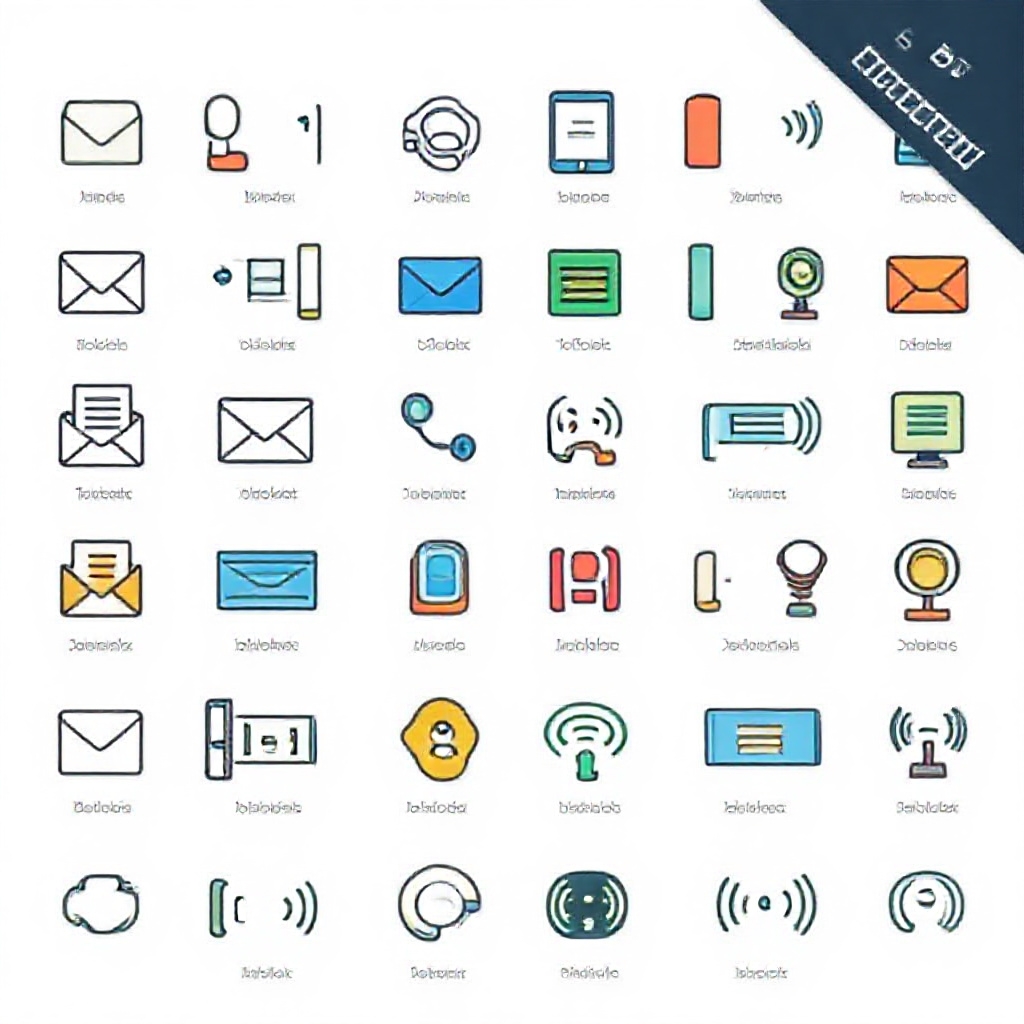 Communication Icons Preview