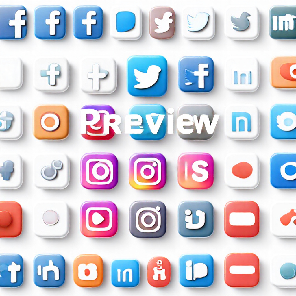 Social Media Icons Preview