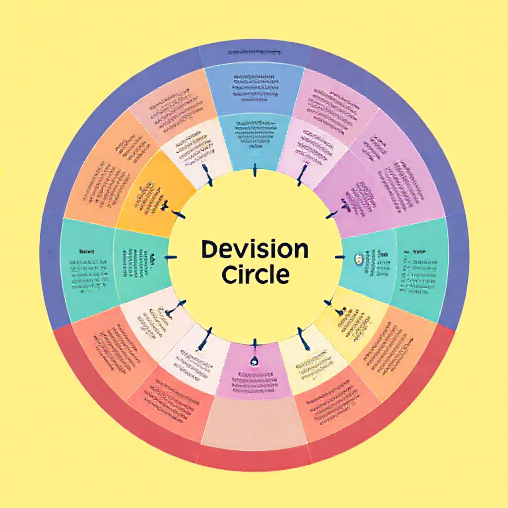 A circular diagram showing decision-making steps for setting boundaries.