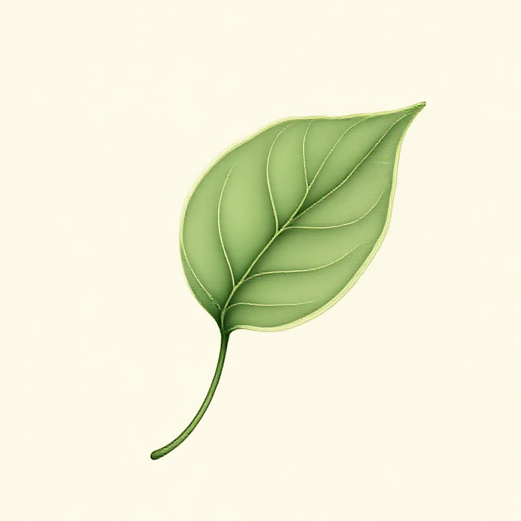 Floating leaf illustration