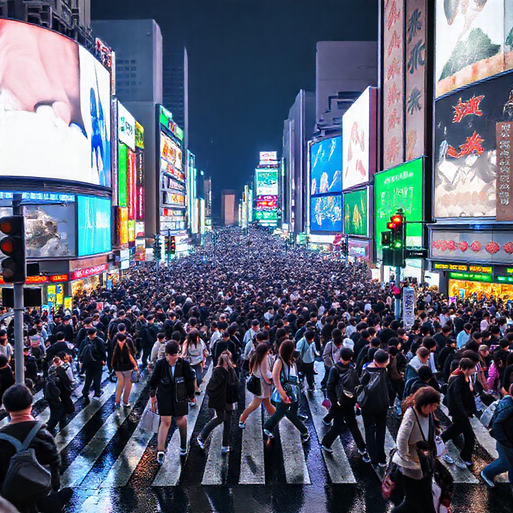 Shibuya Crossing - Tokyo's Busiest Scramble