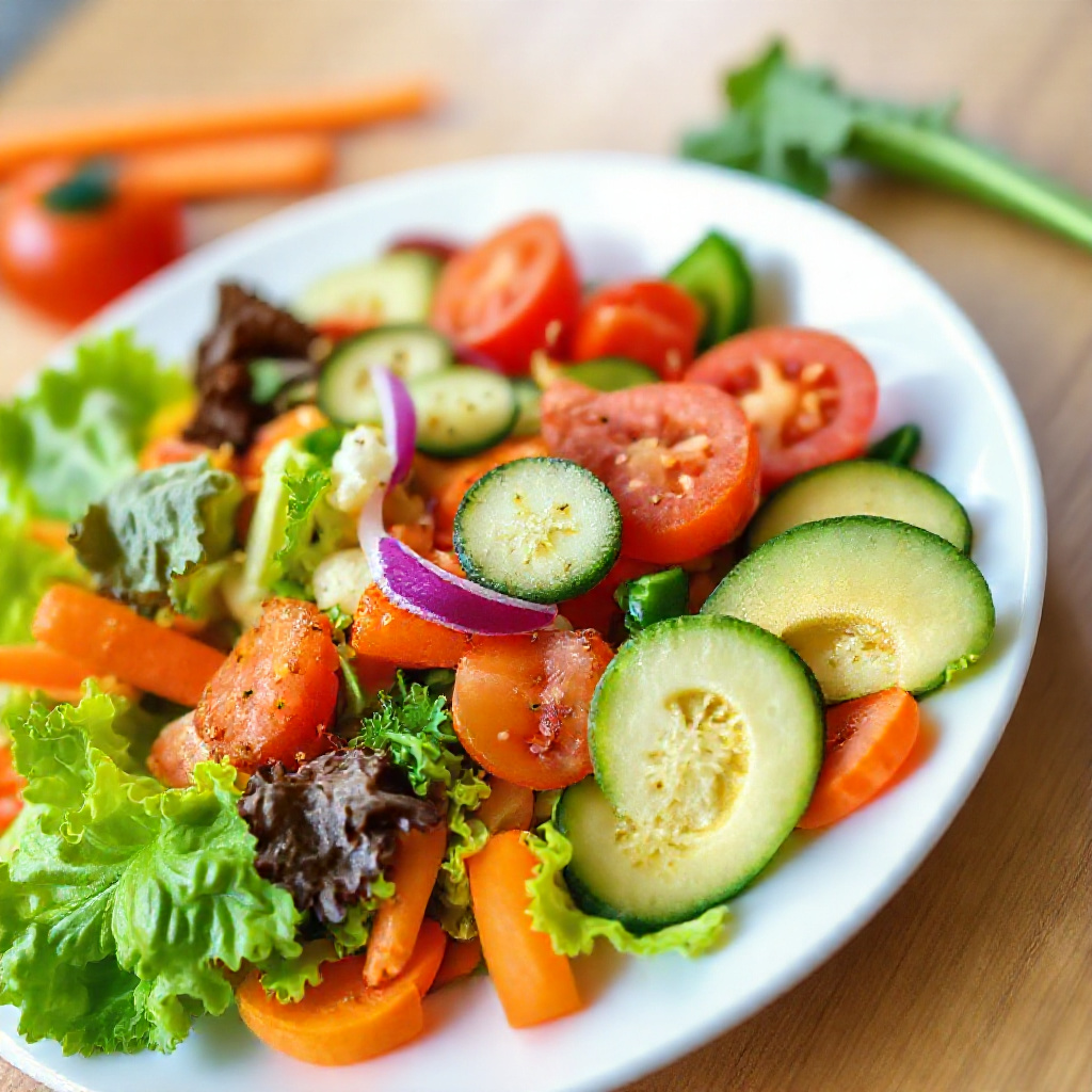 Fresh, nutritious food on a wooden plate