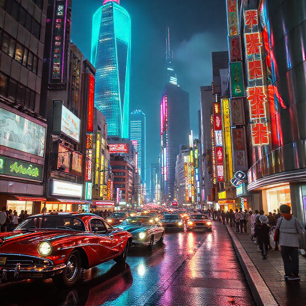 Retro-Futuristic Koenji Streets