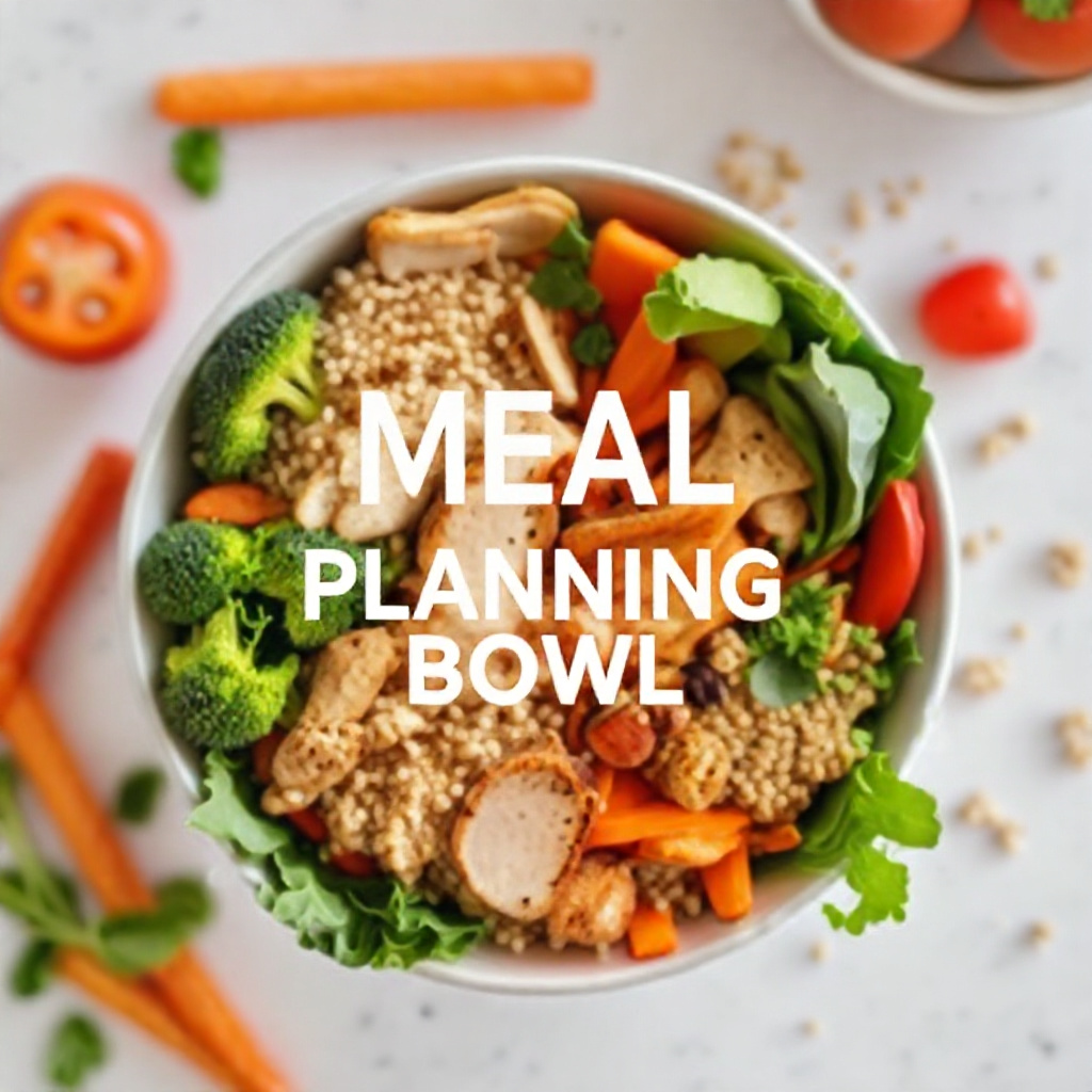Well-balanced meal bowl