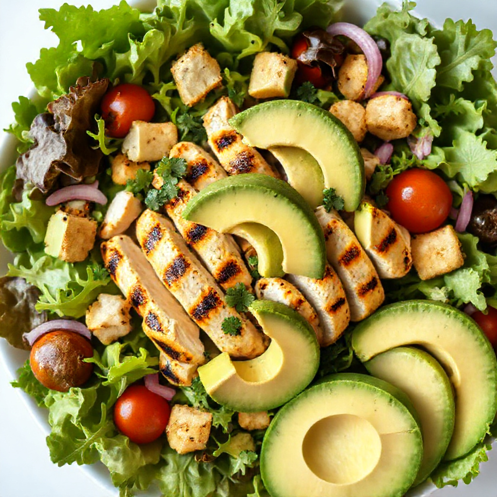 Grilled Chicken and Avocado Salad