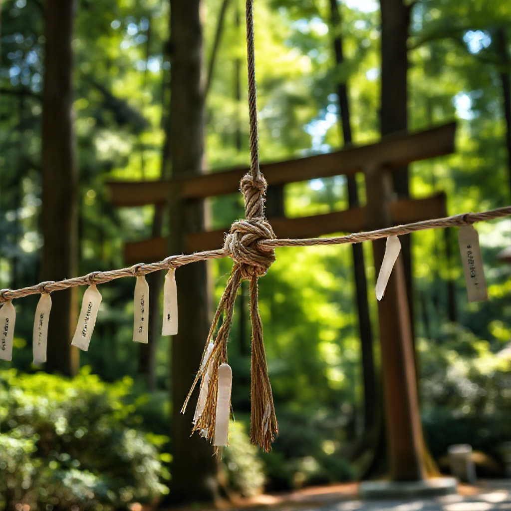 Shimenawa Ropes at Meiji Jingu