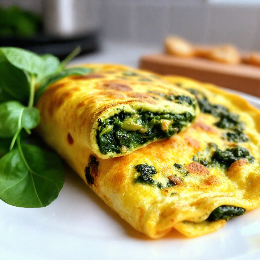 Protein-packed Spinach and Egg Omelet
