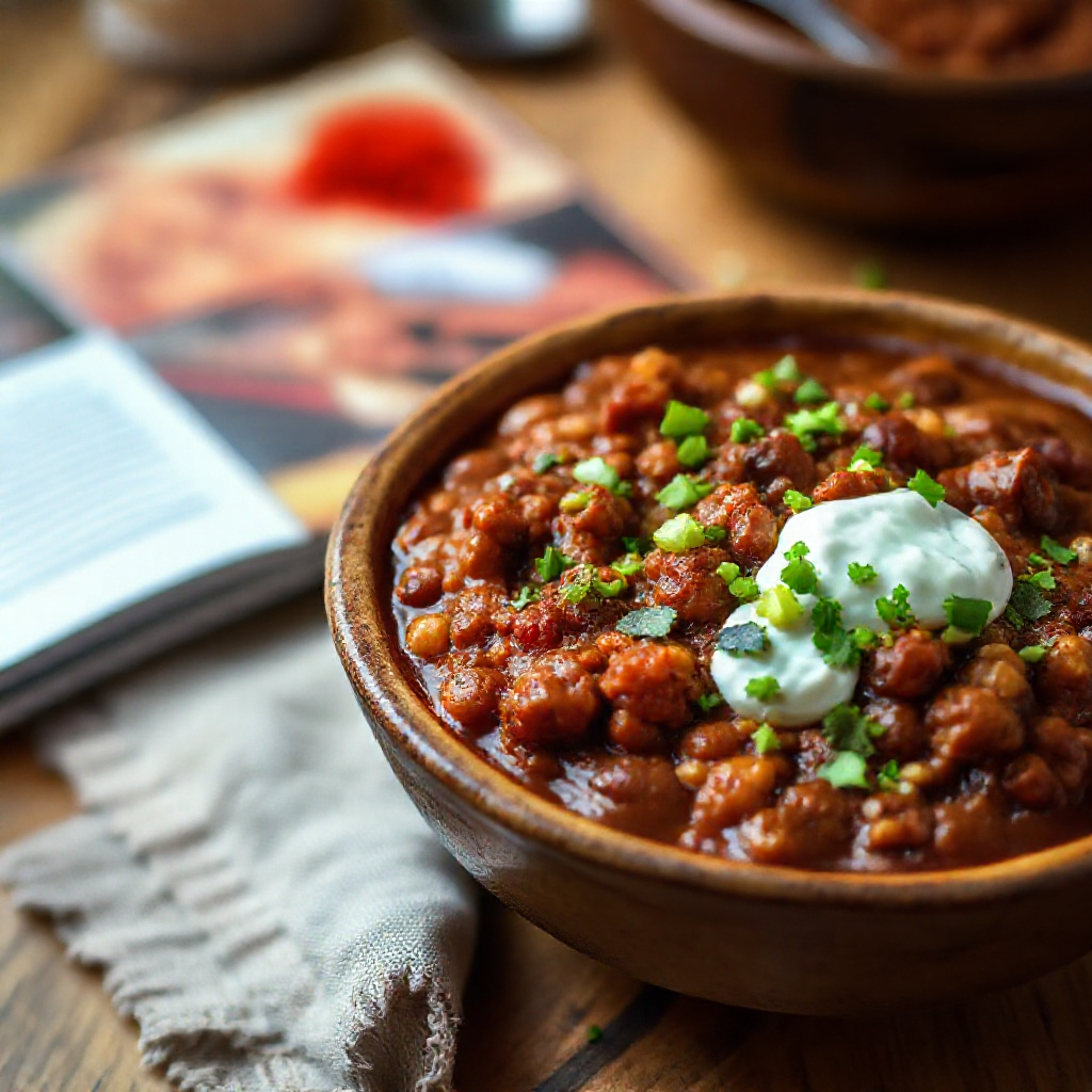 Spicy and hearty vegan chili
