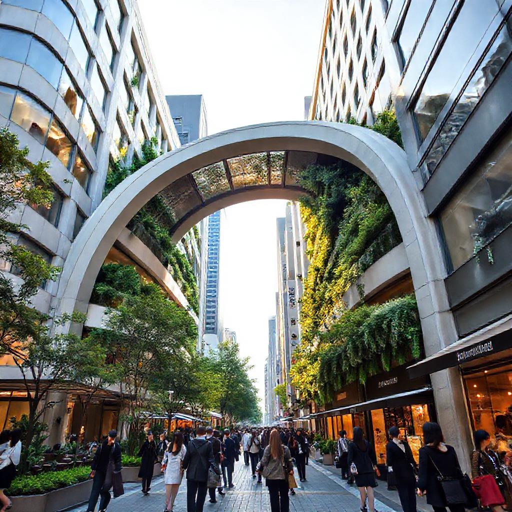 Omotesando in AR mode