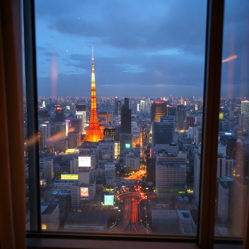 Modern hotel room in Shinjuku