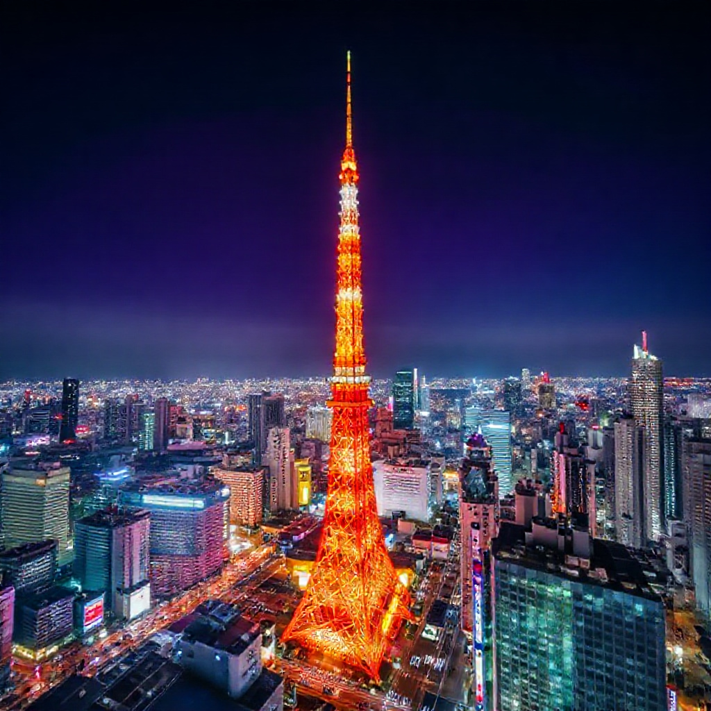 Tokyo Tower at Night