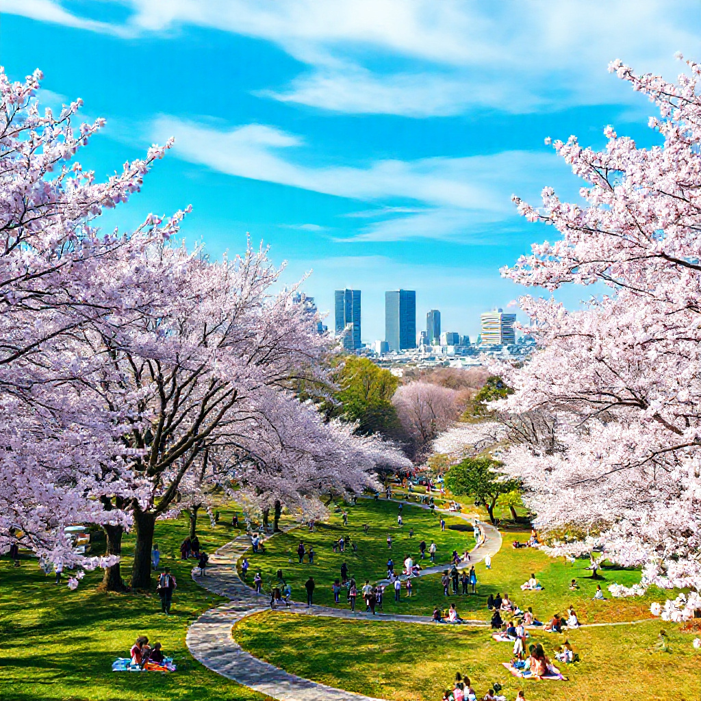 Yoyogi Park in spring