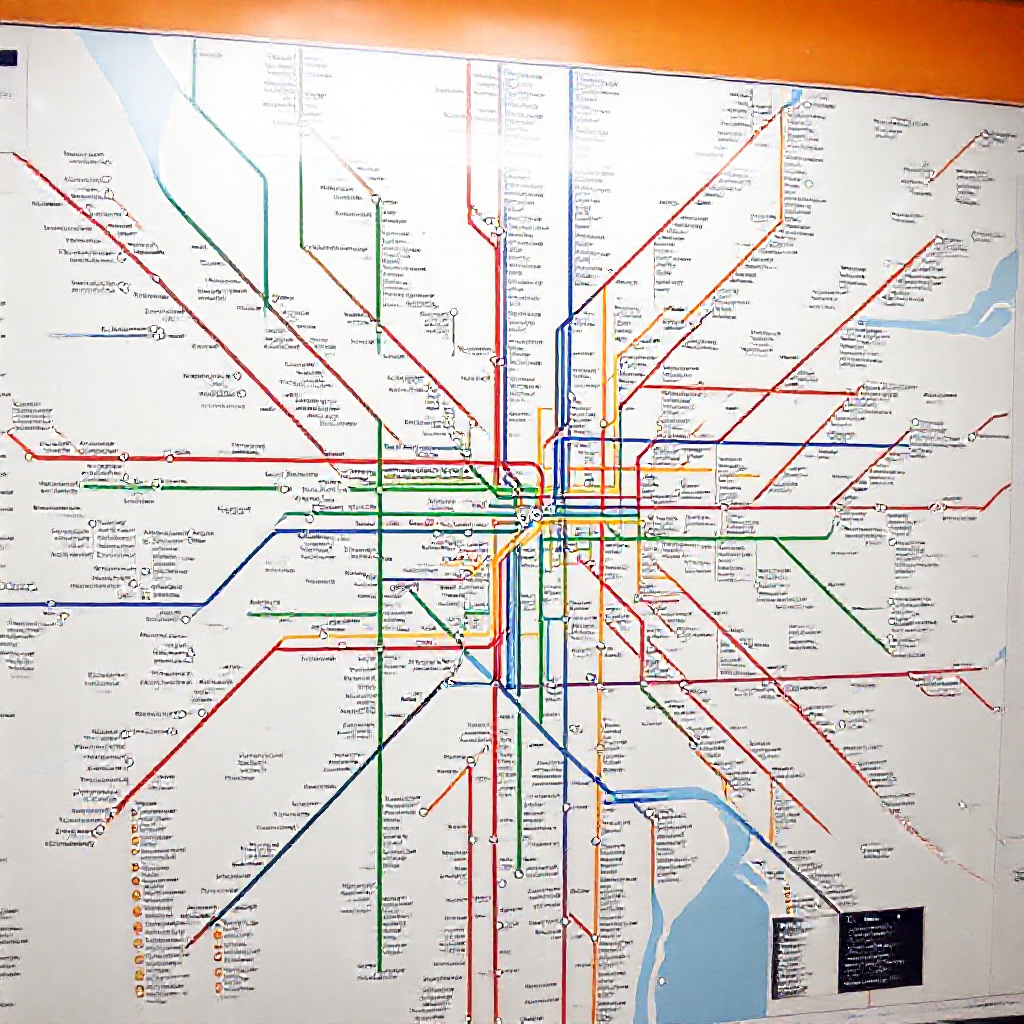 Subway and bus map